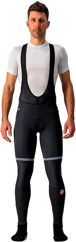 X-TIGER Fietsbroek voor heren, lang met 5D zitkussen, lange fietsbroek voor heren, ademend, sneldrogend met 3 zakken, L