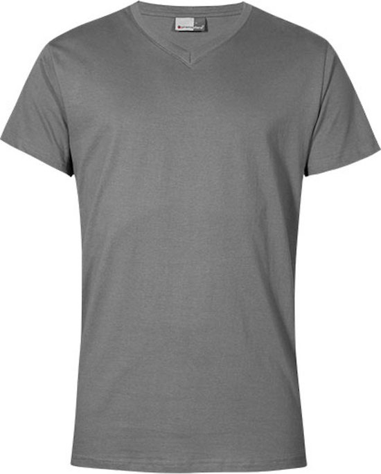 Herenshirt 'Premium V-neck' met korte mouwen Steel Grey - 5XL