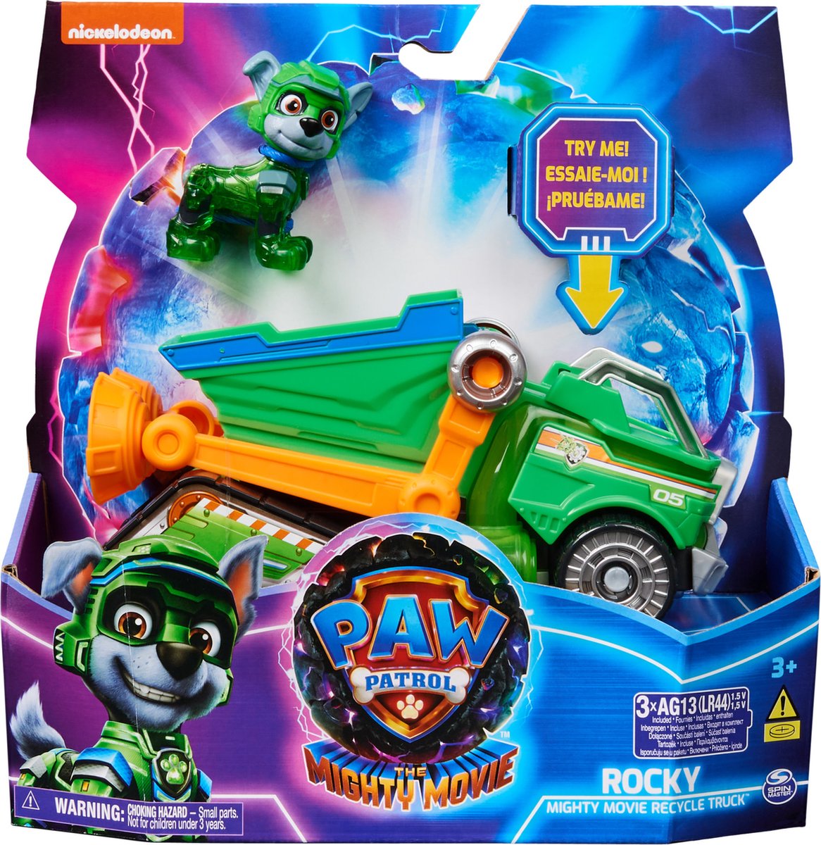 PAW Patrol, Camion 2-en-1 transformable X-Treme Truck de Ruben avec  excavatrice, grue, sons et lumières, figurines, jouets pour enfant à partir  de 3 ans 