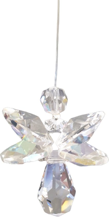 Geluksengel Aurora Borealis Raamhanger, gemaakt met o.a. Swarovski  Kristallen(32%... | bol.com