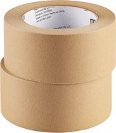 PARKSIDE Ruban d'emballage en papier - 2 pièces 50m - Tape Kraft écologique respectueux de l'environnement - Ruban adhésif marron