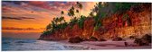 Acrylglas - Cliff bij Zonsondergang - 120x40 cm Foto op Acrylglas (Wanddecoratie op Acrylaat)