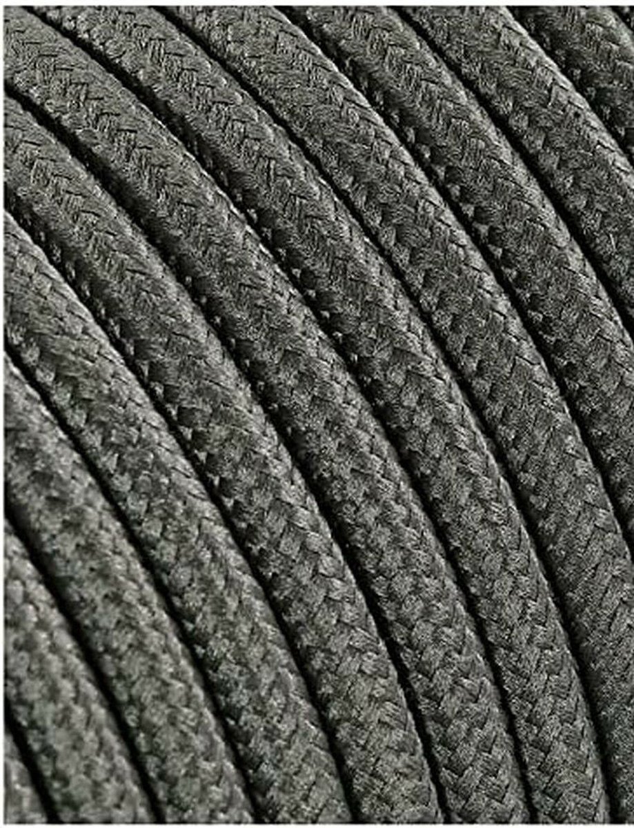 Kabel EDM C63 2 x 0,75 mm Textiel Donker grijs 5 m