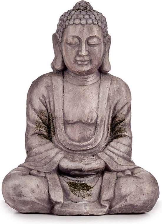 Decoratief tuinfiguur Boeddha Grijs Polyresin (25 x 57 x 42,5 cm)