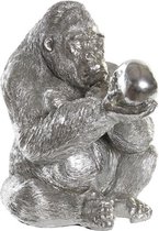 Decoratieve figuren DKD Home Decor Ziverachtig Hars Gorilla (38,5 x 33 x 43,5 cm)
