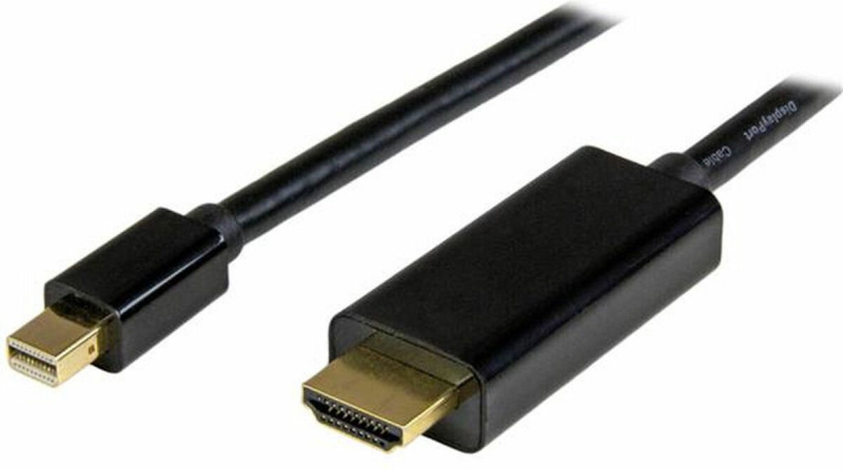 DisplayPort to HDMI Cable Startech MDP2HDMM1MB 4K Ultra HD Black 1 m