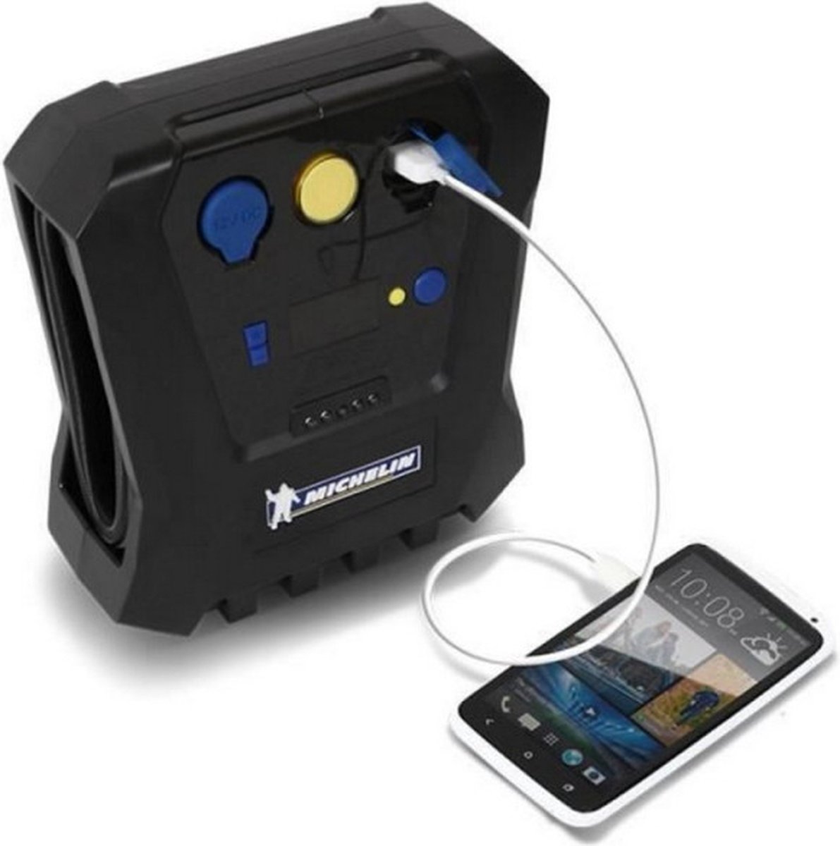 Michelin 12V Bandenpomp - Instelbare druk, USB-poort thumbnail 5