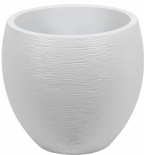 Bloempot Poly Roest Kunststof brons 42 cm H 40 cm kopen