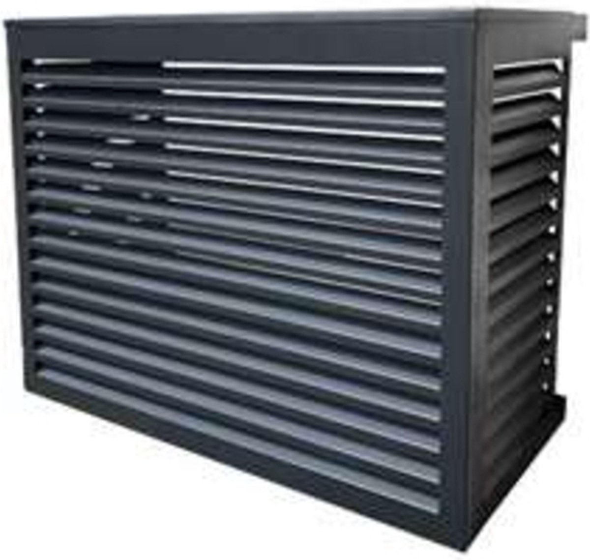 Alixo - Airco Omkasting Buitenunit - Warmtepomp Omkasting - Small 94x61x69cm - Gelakt Aluminium - Geluidsdempende werking