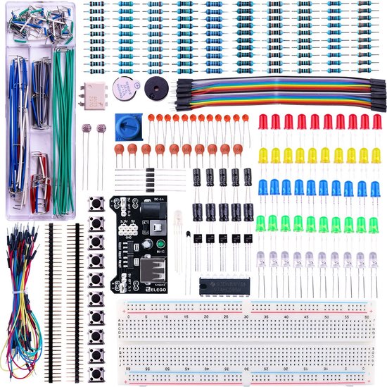 ELEGOO Electronics Learning Kit - Complete Arduino Components Set | bol