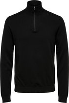 Selected Homme Berg Half Zip Cardigan B Naw Truien & Vesten - Zwart