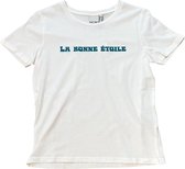 ICHI - Dames T-shirt Kamille Cloud Dancer Wit - Maat XS
