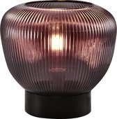 Tafellamp met paars glas - Inez