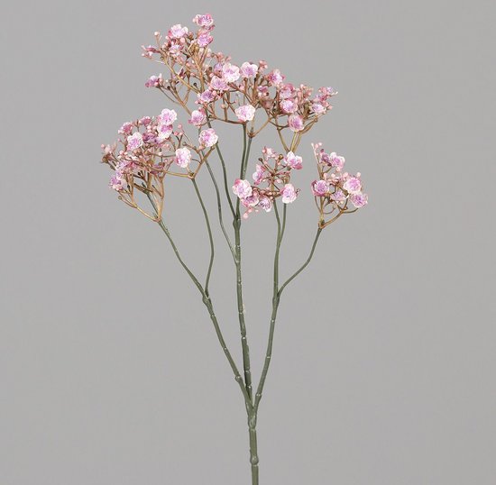 Brynxz - fleur artificielle - soie - gypsophile - rose - rose - 1m