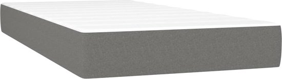 vidaXL-Boxspring-met-matras-stof-donkergrijs-100x200-cm