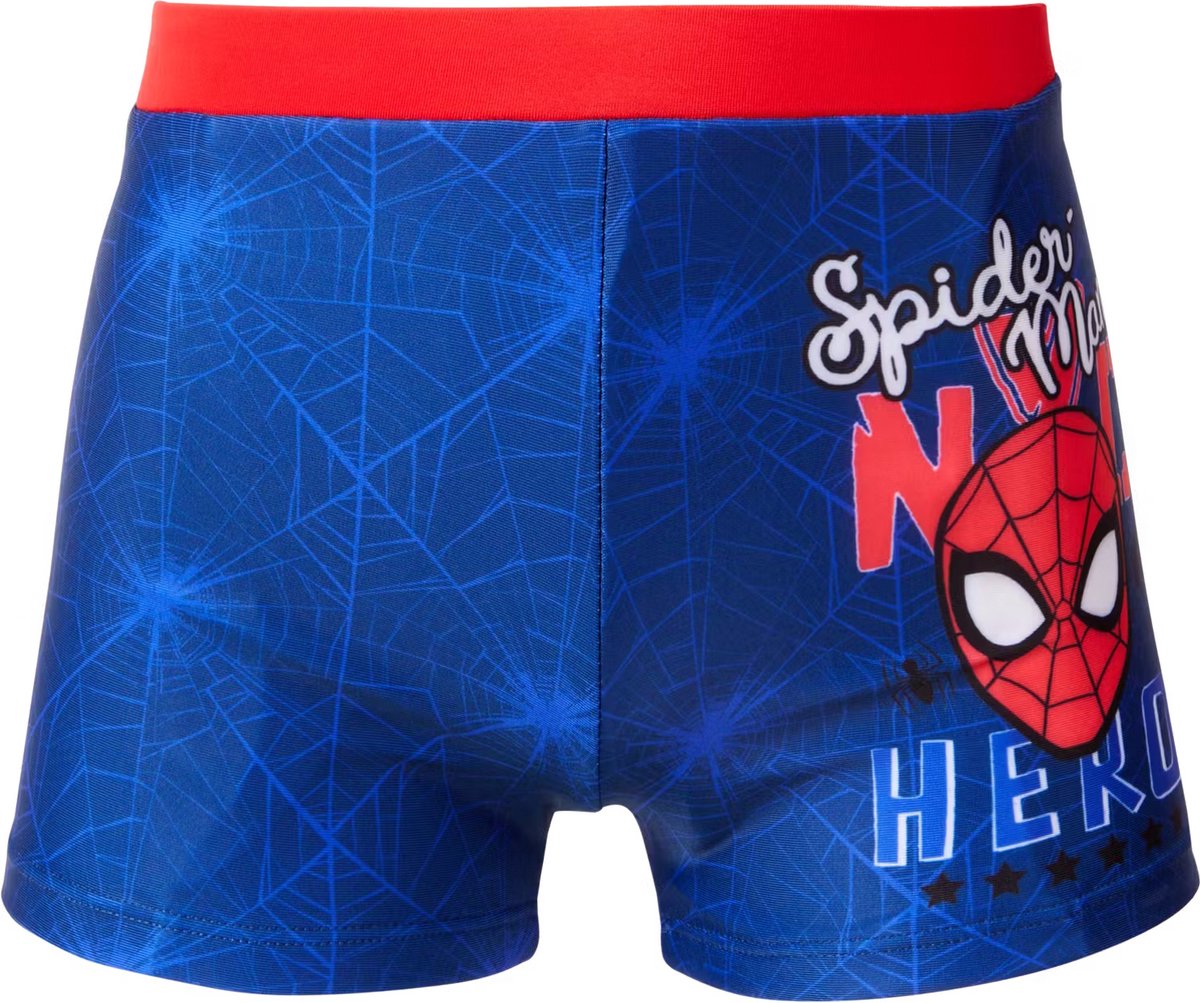 Pack Maillot De Bain + Casquette + Sac Spiderman Pour Enfant - Boxer De Bain, Casquette Réglable, Sac Gym