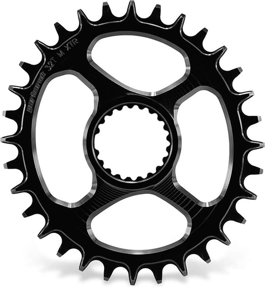 Garbaruk Shimano Xtr M9100 Ovaal Kettingblad Zilver 28t