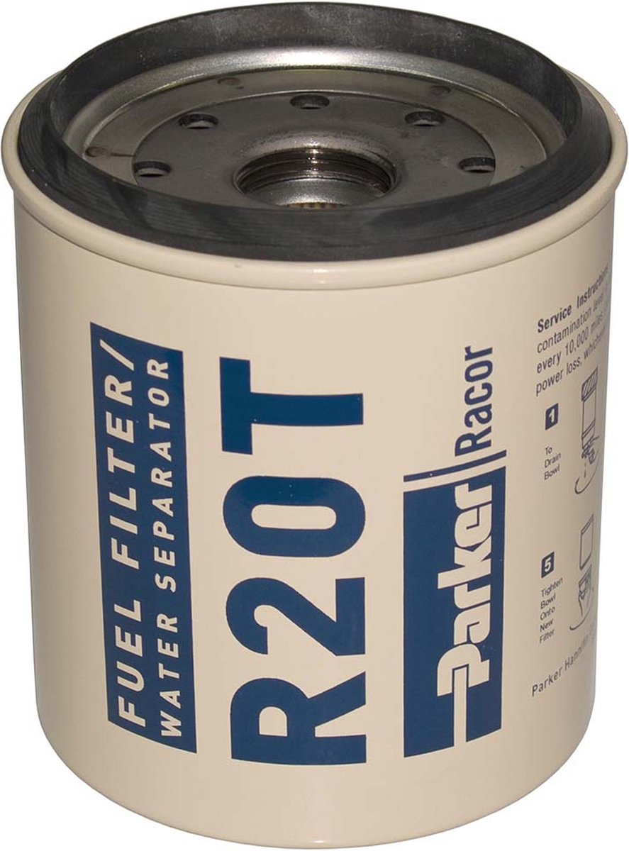 Parker Racor Vervangend Filterelement Spin-on 230r Wit,Blauw 10 Micron