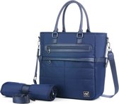 YLX Aronia Diaper Bag | Navy Blue. Luiertas marine blauw met verschoonmatje. Babytas, verzorgingstas. Gemaakt van gerecycled nylon, ecofriendly, duurzaam