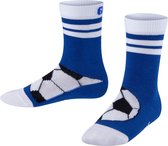 FALKE Active Soccer dun ademend katoen functioneel materiaal sokken kinderen blauw - maat 31-34