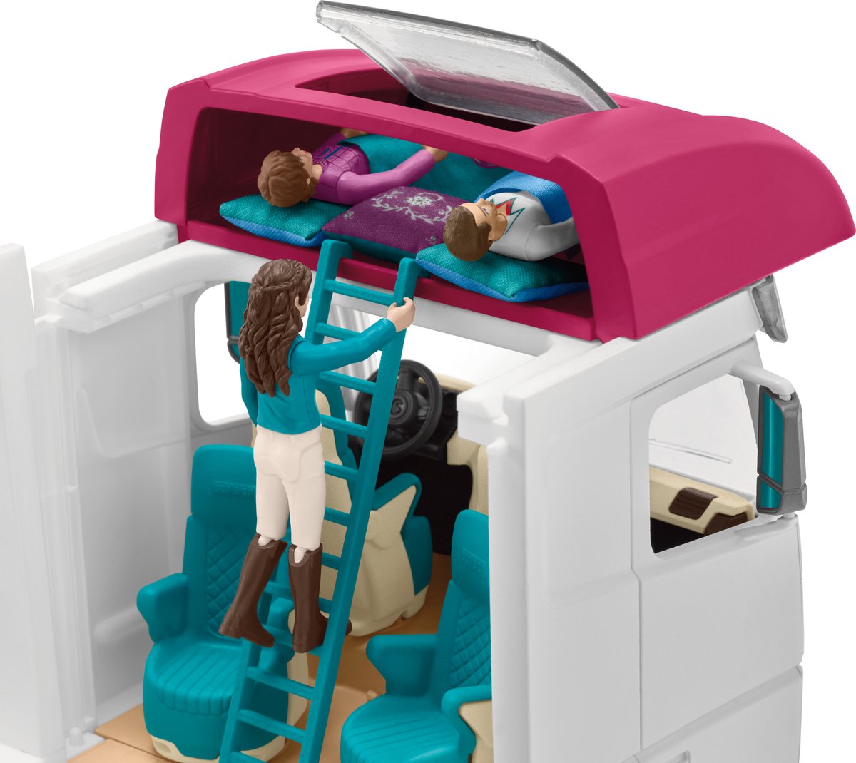 schleich HORSE CLUB - Paardenvrachtwagen - Paarden Speelgoed - 227 onderdelen - 42619 — afbeelding 3
