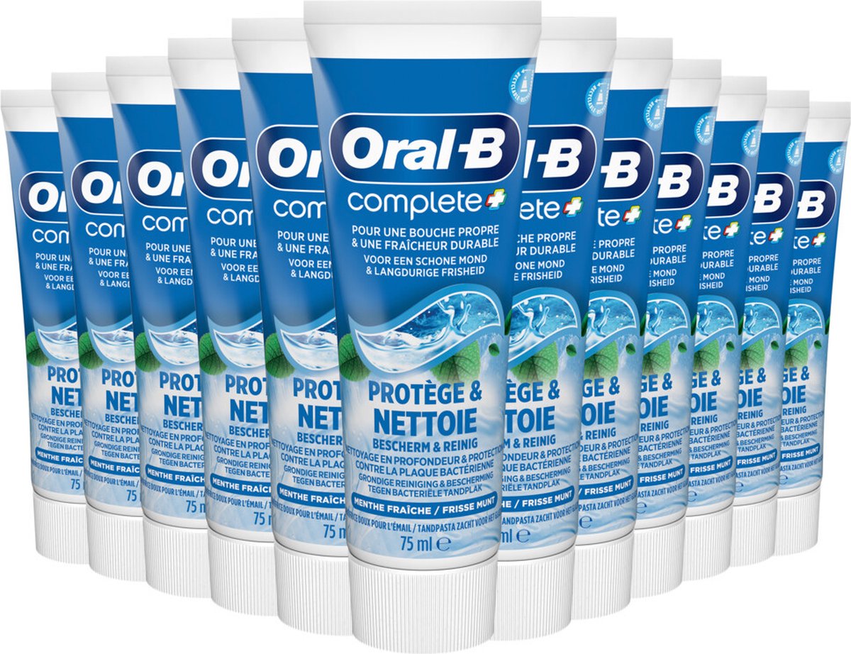 Goedkoopste 12x Oral-B Tandpasta Complete Protect & Clean 75 ml