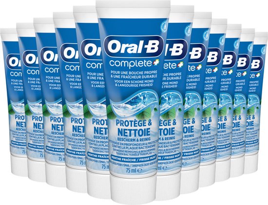 Oral-B Tandpasta Complete Protect & Clean - 12 x 75 ml - Voordeelverpakking