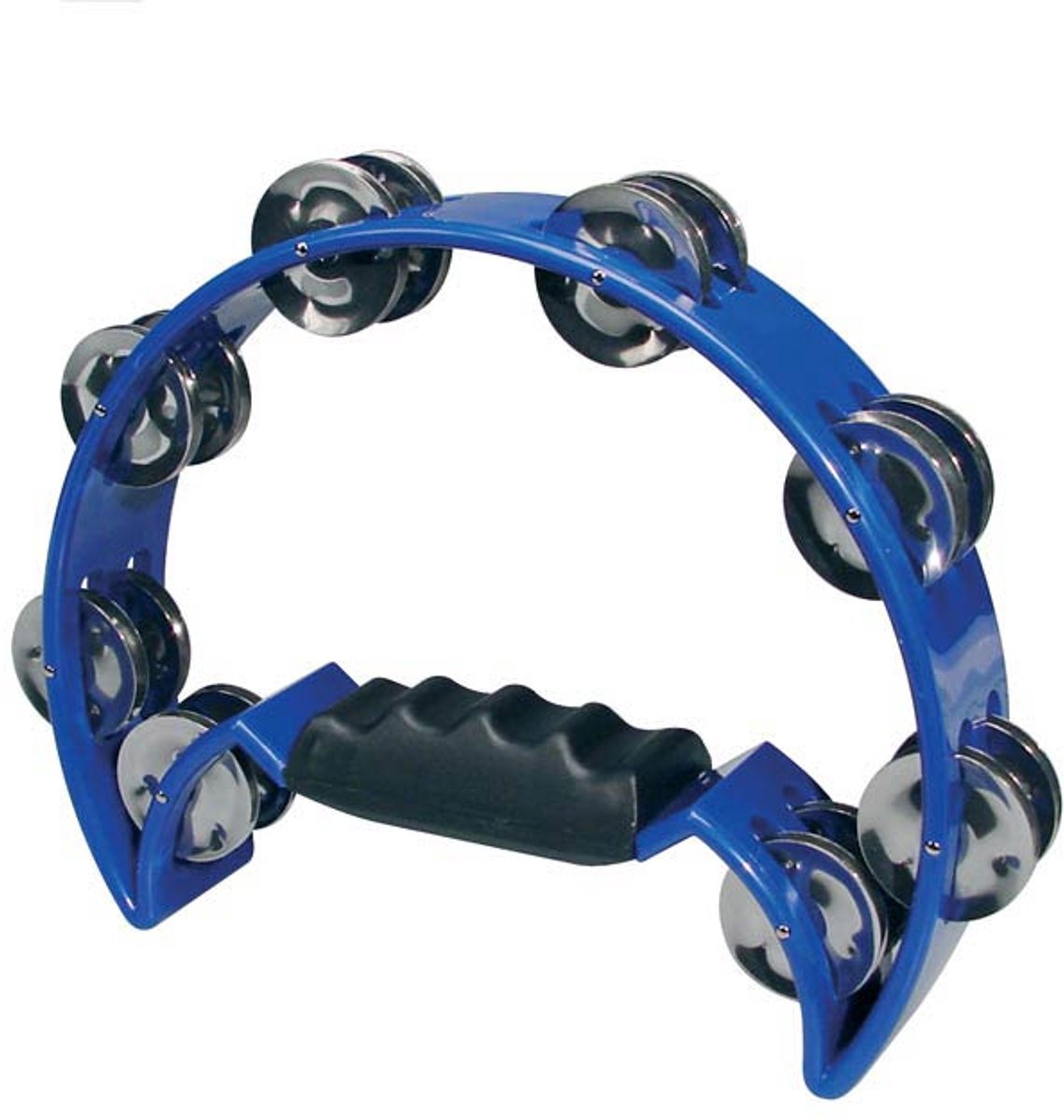 Tamboerijn - Hayman HTA-40-BU - Halve maan - Beatring - 16 paar schellen - Plastic - Blauw