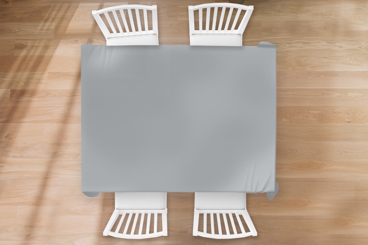 Tafelkleed - Tafellaken - 170x130 cm - Interieur - Grijs - Licht - Binnen en Buiten