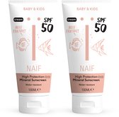 Naïf - Crème solaire - Duo - 2x100ml - Bébé & enfants SPF50 - aux ingrédients naturels