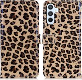 Hoesje Portemonnee Book Case Luipaard Print Geschikt voor Samsung Galaxy A34