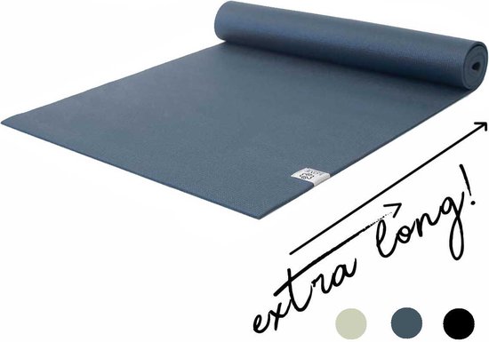 Extra Lange Yogamat | Sticky | 6mm dik | Donkerblauw