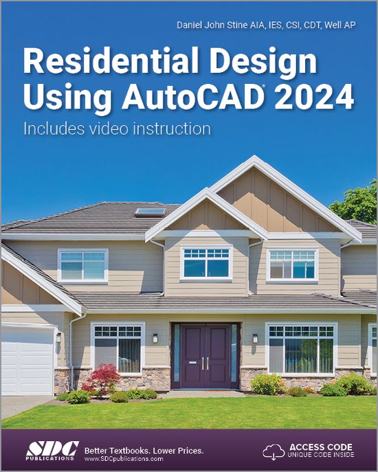 Residential Design Using AutoCAD 2024 - cover