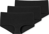 SCHIESSER 95/5 boxer (pack de 3) - short femme coton bio noir - Taille : 44