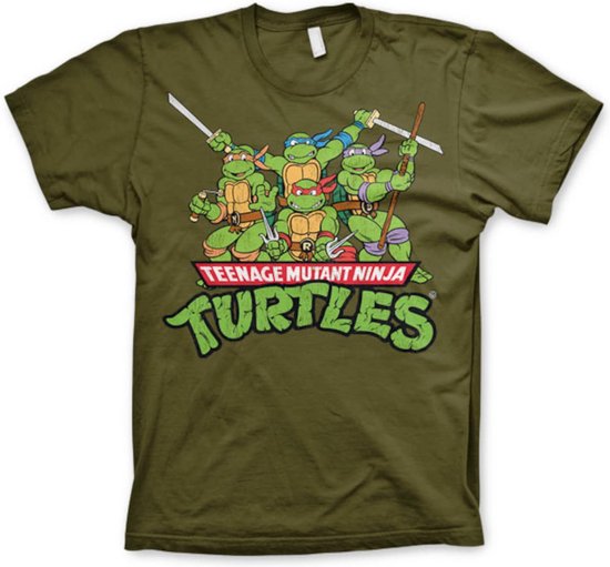 Teenage Mutant Ninja Turtles distressed shirt – The whole Bunch maat XL