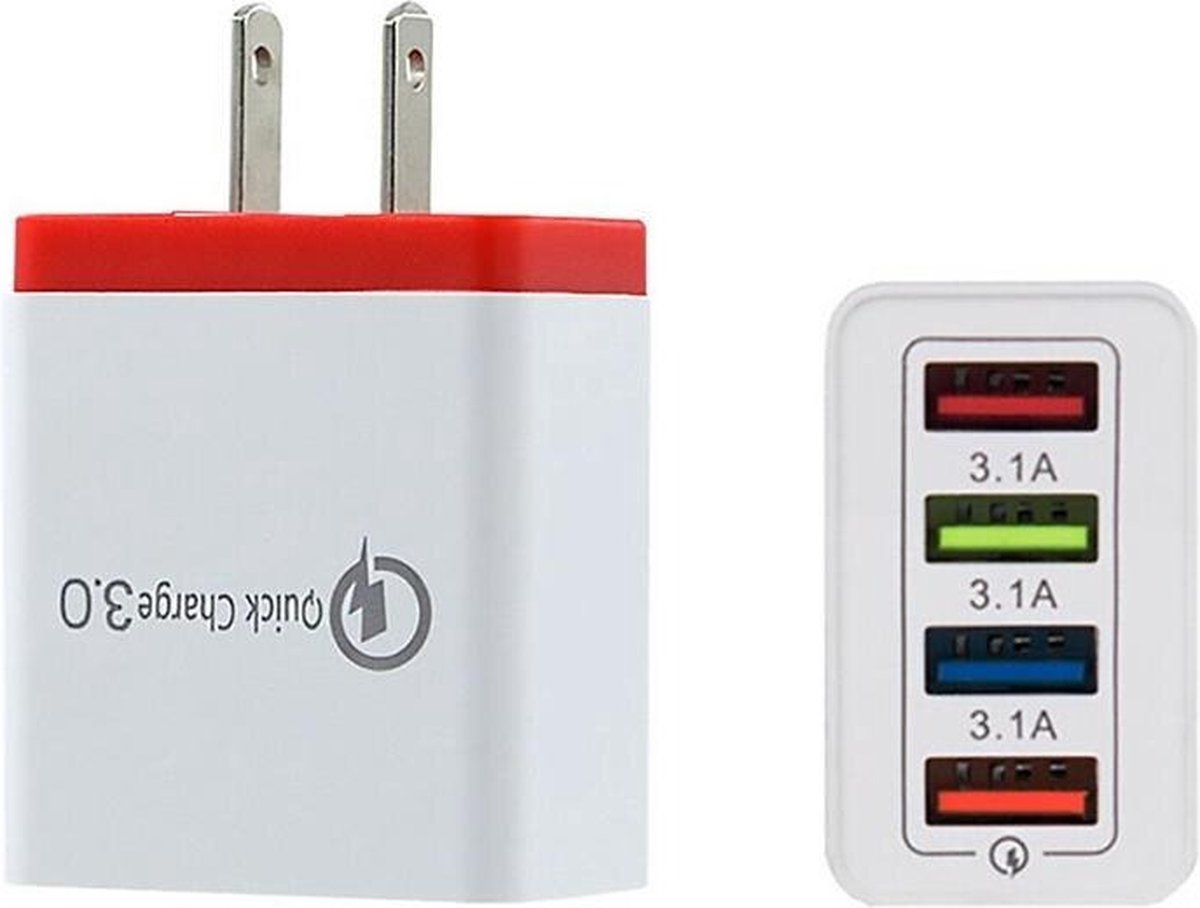 Reisstekker USA USB oplader Amerikaanse stekker Usb Oplader Usb Stekker Snel...