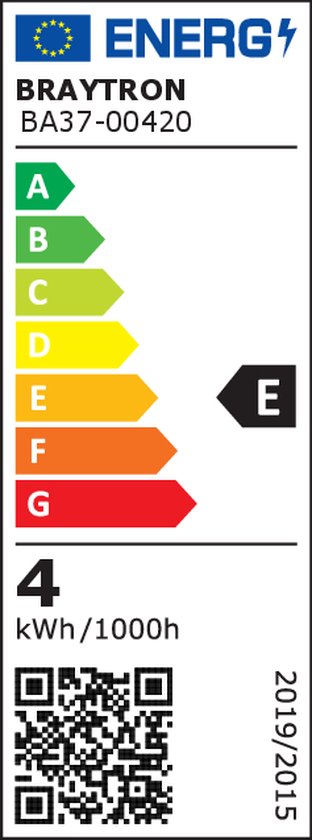 BRAYTRON- LAMPE LED -BLANC CHAUD-ADVANCE- 4W- E27-G45-CLR-2700K-VERRE-ÉCONOMIE D'ÉNERGIE