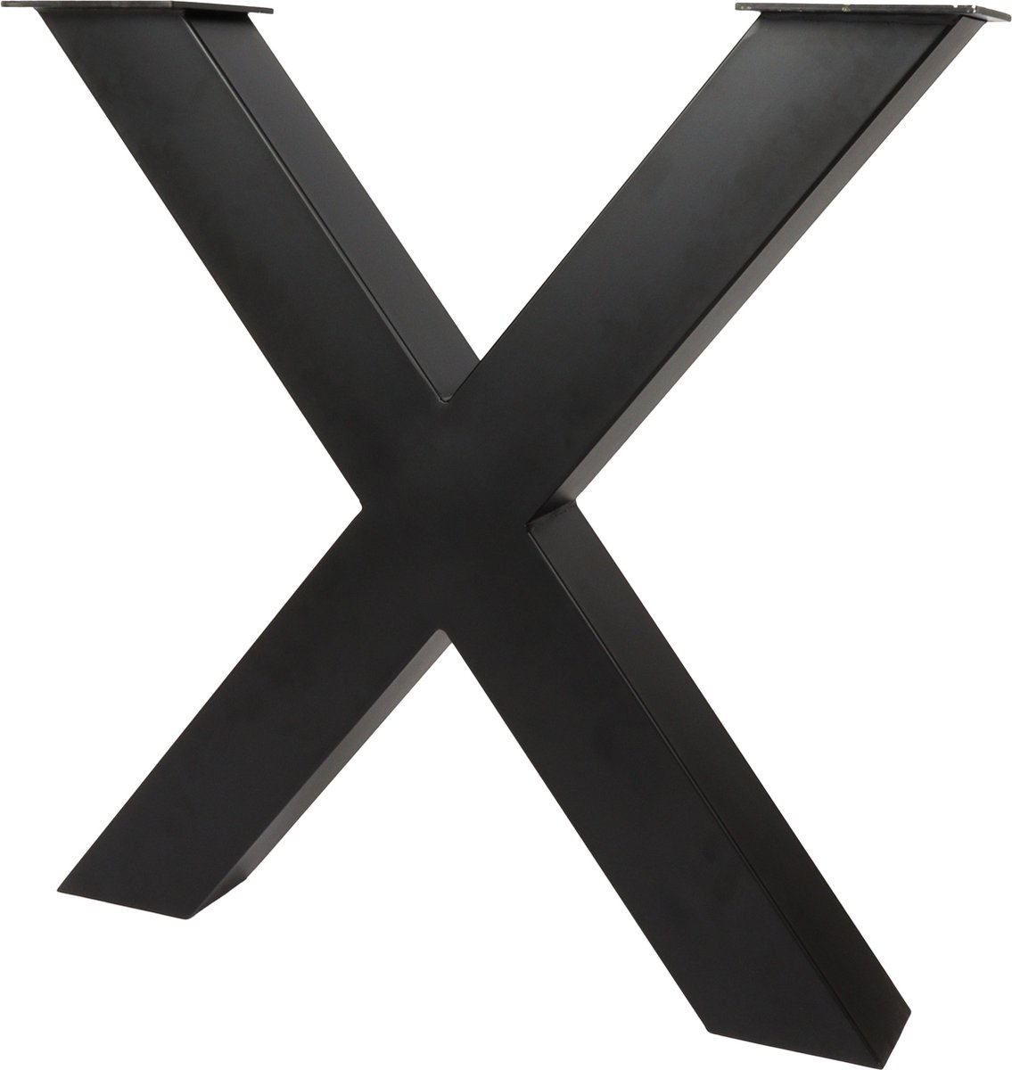 Wovar X Poot Tafel Zwart Staal 71 cm | koker 10 x 10 cm | Per Stuk