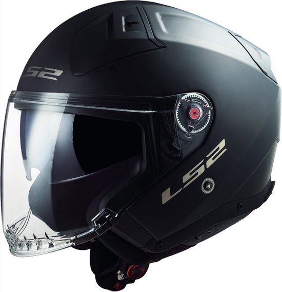 LS2 OF603 Infinity II Solid Matt Black 06 S - Maat S - Helm