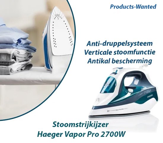 Stoomstrijkijzer Haeger Vapor Pro 2700W