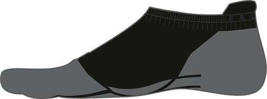 FALKE RU4 Invisible Hardloopsokken anti blaren, gemiddelde padding katoen sportsokken dames zwart - Maat 39-40