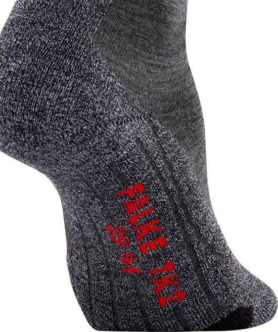 Chaussettes de randonnée femme FALKE TK2 - Gris - Taille 39/40