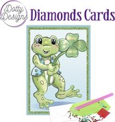 Dotty Designs Diamond Cards - Frog with Clover