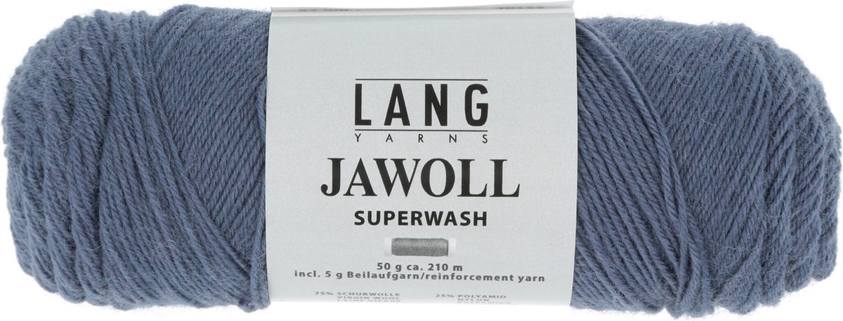 Lang Yarns Jawoll Superwash - 07 staalblauw - Sokkenwol Garen