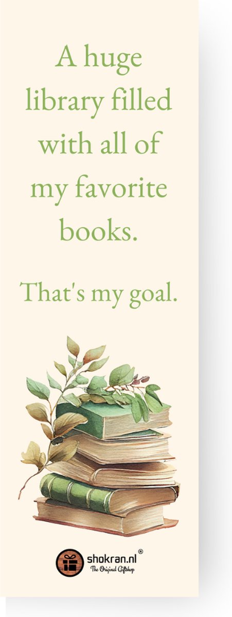 Boekenlegger – A Huge Library - Milieuvriendelijk papier