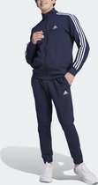 adidas Sportswear Basic 3-Stripes Fleece Trainingspak - Heren - Blauw- S