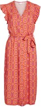 Vila Jurk Viviva C/s Belted Dress 14091543 Pink Yarrow Dames Maat - 44