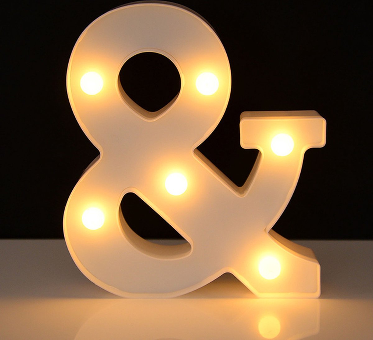 Lichtgevend & Teken - 16 cm - Wit