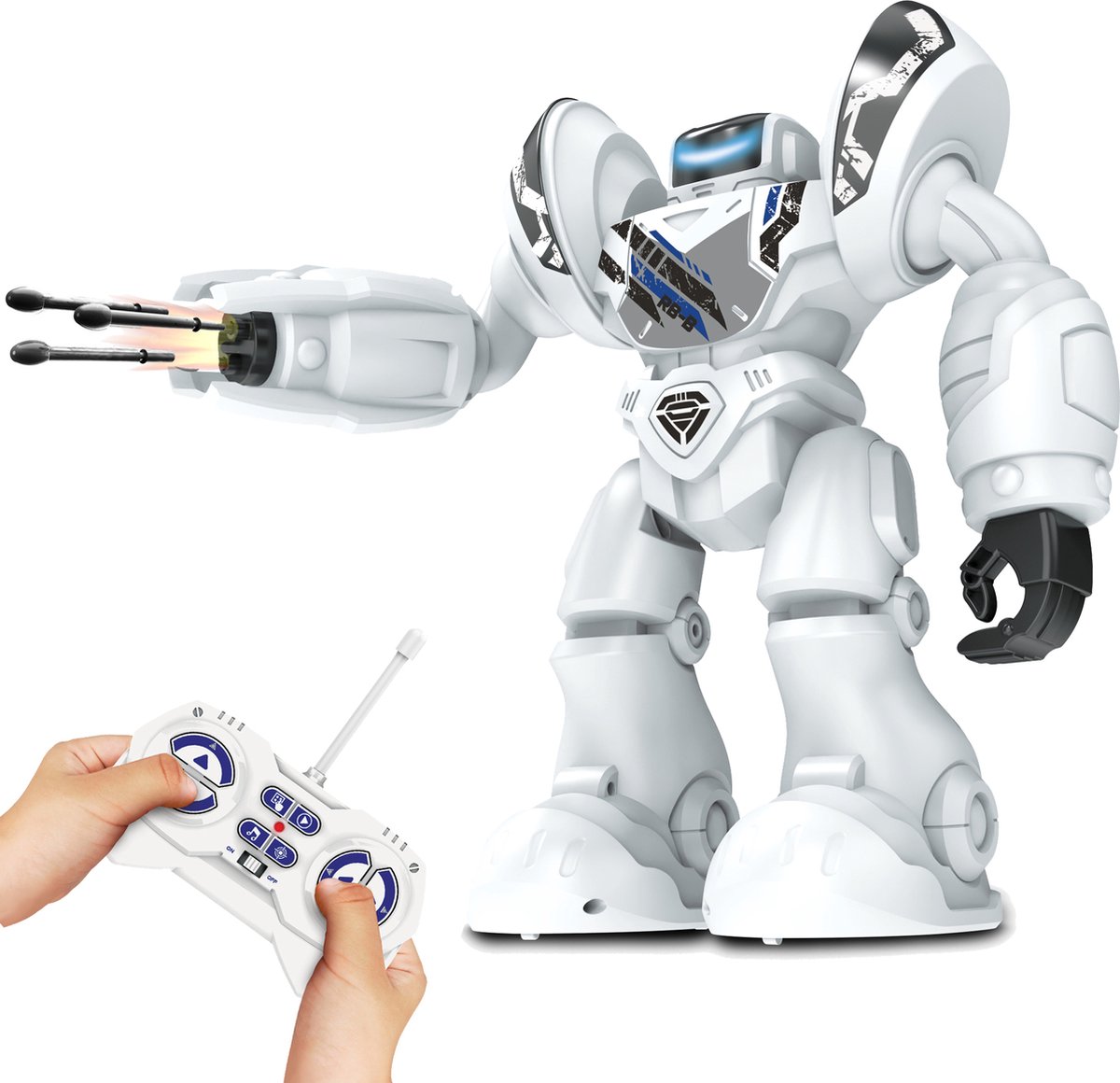 Robot télécommandé et programmable Mega Bot - Silverlit - Blanc - Extérieur  - Enfant - A partir de 5 ans - Cdiscount Jeux - Jouets