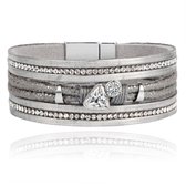 Bracelet Boho Multi-Couches - Triangle Grijs